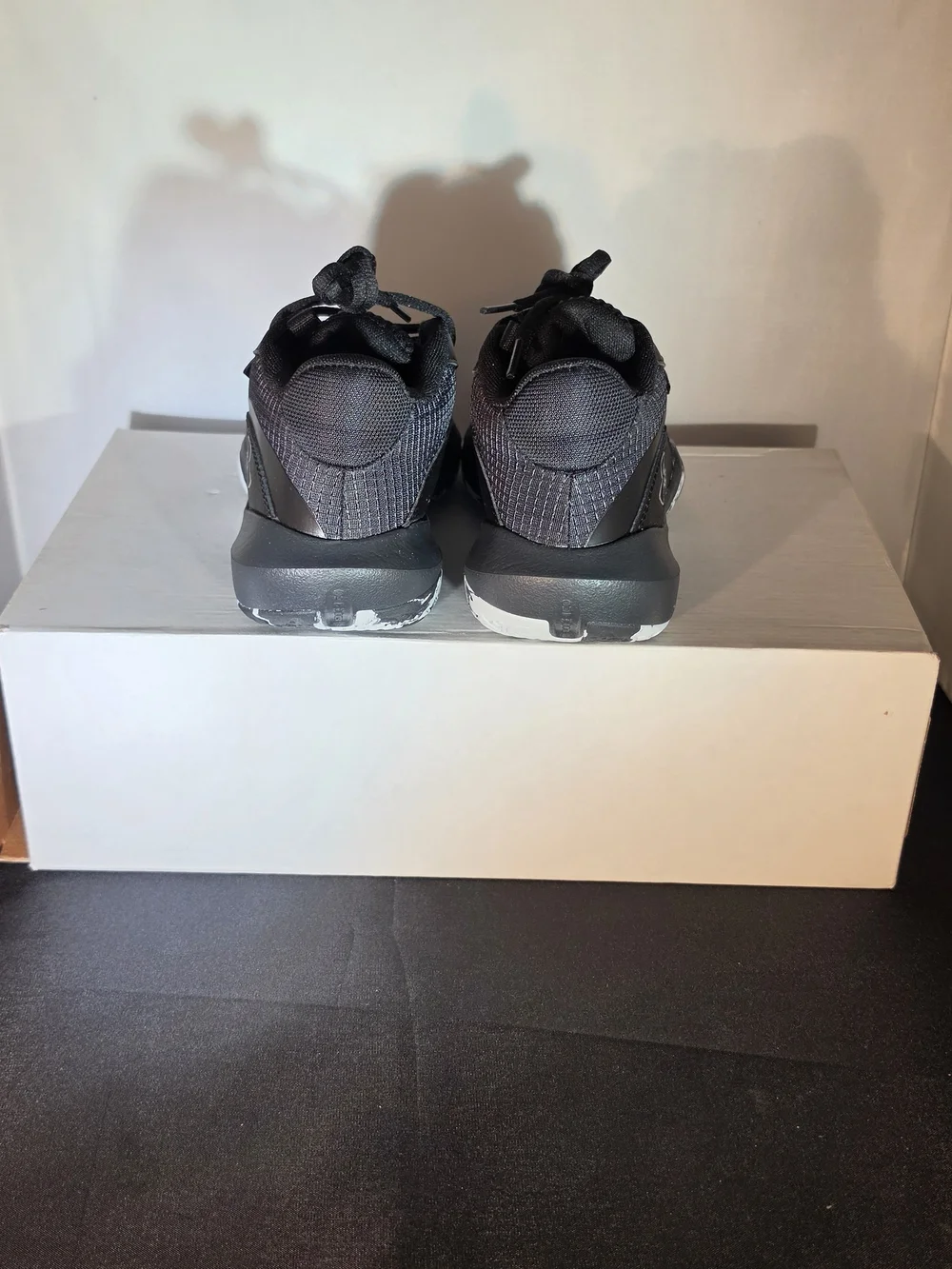 Under Armour Black Low-Top Sneakers with Marbled Soles